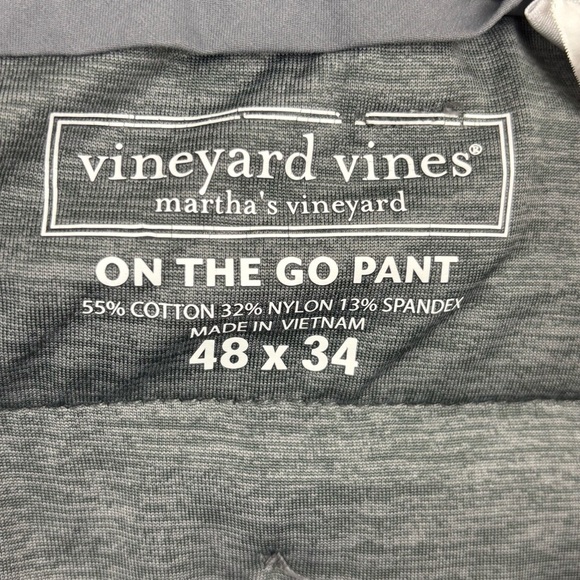 Vineyard Vines “On the Go” Men’s Pants Dark Gray Travel Office Size 48X34 - Picture 9 of 10